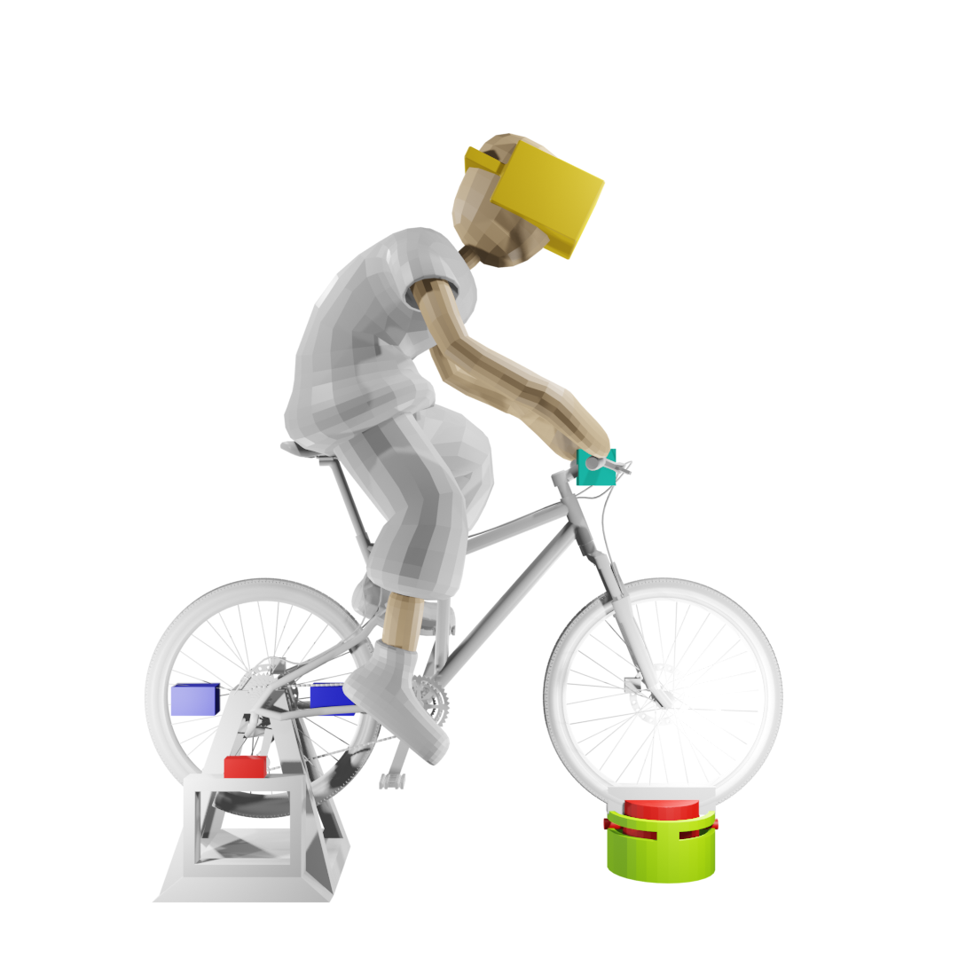 Full VR cycling system setup