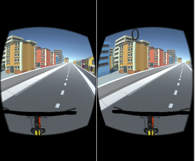 Unity virtual town — view B